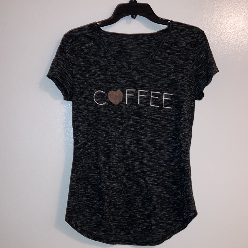 Women’s Apt 9 Coffee Graphic Tee Medium - Picture 3 of 5
